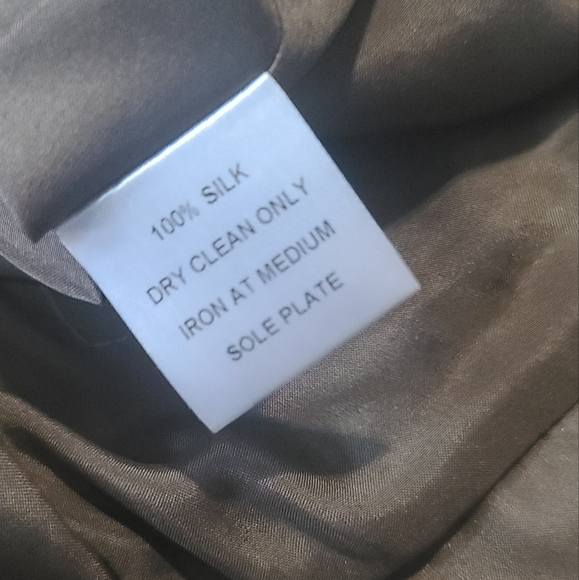 Peruvian Connection 100% Silk Crinkle Midi Dress - Picture 8 of 9